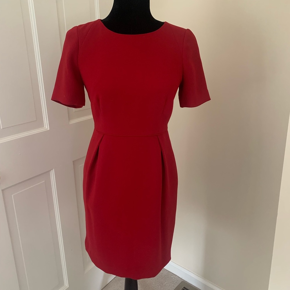 Beautiful and professional red dress.